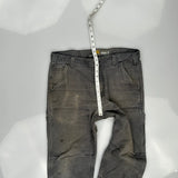 Carhartt Double Knee Carpenter Trousers - 34W 30L Grey Cotton