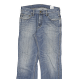 CARHARTT Mens Regular Fit Blue Denim Jeans W32 L29 Casual Cotton Blend Zip