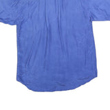 TENDENZA Mens Blue Short Sleeve Shirt L Casual Summer Button Pocket