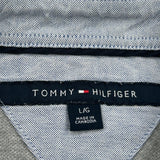 Tommy Hilfiger Polo Shirt - Large Gray Cotton