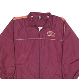 STARTER Mens Maroon & Orange Virginia Tech Zip Up Polyester Blend Jacket L
