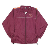 STARTER Mens Maroon & Orange Virginia Tech Zip Up Polyester Blend Jacket L