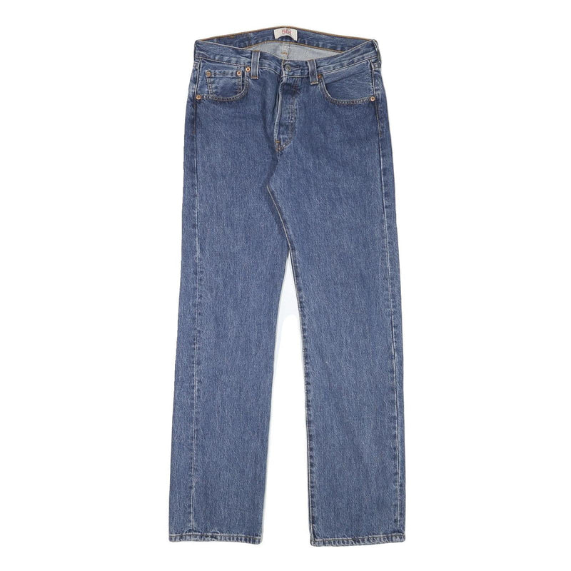 LEVI'S 501 Mens Regular Fit Straight Denim Medium Wash W30 L31 Classic Button