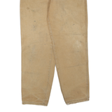 DICKIES Mens Regular Fit Jeans Beige Cotton Blend W34 L32 Workwear Utility Zip
