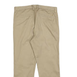 NAUTICA Mens Regular Fit Beige Cotton Blend Trousers W30 L24 Classic Zip Closure