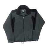 Columbia Fleece Jacket - Large Gray Polyester