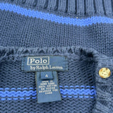 Age 4 Polo By Ralph Lauren Striped Sweater - XS Navy Cotton