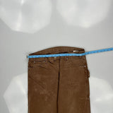 Dickies Carpenter Trousers - 35W 31L Brown Cotton