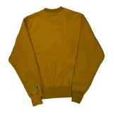 Reverse Weave Champion Sweatshirt - Small Yellow Cotton