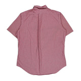 Ralph Lauren Checked Short Sleeve Shirt - Large Red Cotton