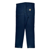 Carhartt Carpenter Trousers - 33W 32L Blue Cotton