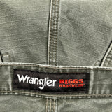 Wrangler Double Knee Cargo Pants - 36W 30L Green Cotton