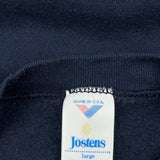 Made In USA Jostens University Wisconsin Sweatshirt - Large Navy Cotton