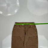 Carhartt Double Knee Carpenter Pants - 29W 31L Brown Cotton