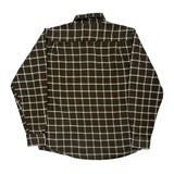 Wrangler Checked Flannel Shirt - Medium Green Cotton