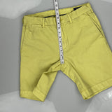 Classic Fit Ralph Lauren Chino Shorts - 30W 10L Yellow Cotton