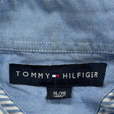 Tommy Hilfiger Striped Shirt - XL Blue Cotton