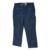 Carhartt Cargo Trousers - 34W 30L Blue Cotton
