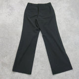 Ann Taylor Womens Wide Leg Dress Pant High Rise Modern Logo Black Size 6