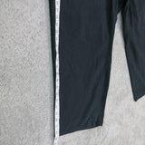 Vintage Womens Chino Pants Straight Leg High Rise 100% Cotton Black Size 22W M