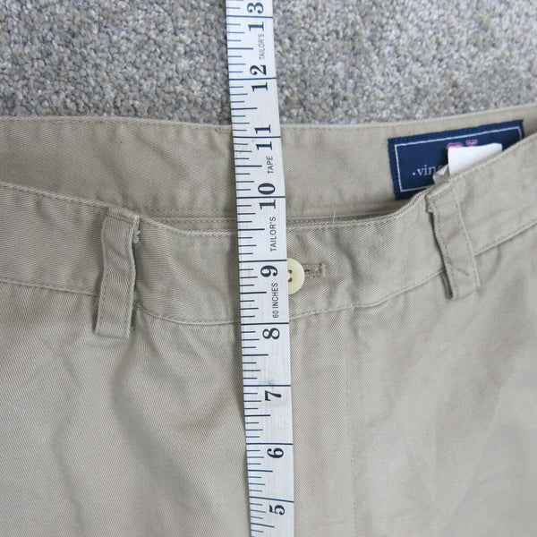 Vineyard Vines Mens Straight Leg Chino Pants Twill Mid Rise Beige Size W30XL30