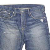 LEVI'S Mens Denim Blue Casual Shorts L W30 Comfortable Fit Distressed Detail