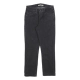 LEVI'S Womens Slim Black Denim Skinny Jeans Cotton Blend W27 L25 Classic Zip