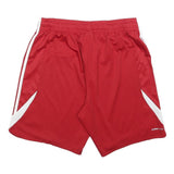 ADIDAS Mens Red & White Sports Casual Shorts L W32 Athletic ClimaCool