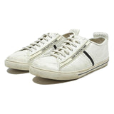 LOUIS VUITTON Low Top Trainers Mens Leather White UK 9.5 Designer Casual Shoes