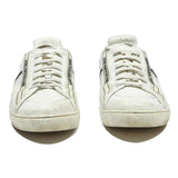 LOUIS VUITTON Low Top Trainers Mens Leather White UK 9.5 Designer Casual Shoes