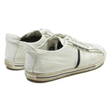LOUIS VUITTON Low Top Trainers Mens Leather White UK 9.5 Designer Casual Shoes