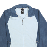 THE NORTH FACE Womens Blue Light Blue Zip Jacket M Polyester Fleece Outdoor