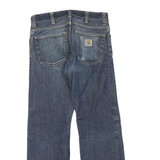 CARHARTT Womens Regular Blue Denim Jeans W30 L30 Cotton Blend Zip