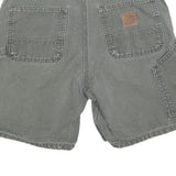 CARHARTT Womens Green Casual Cotton Blend Workwear Shorts M W30 Utility