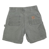 CARHARTT Womens Green Casual Cotton Blend Workwear Shorts M W30 Utility