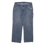 CARHARTT Mens Jeans Blue Regular Straight Denim Medium W34 L27 Workwear Zip