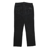 CALVIN KLEIN JEANS Womens Cotton Blend Black Regular Straight Trousers W30 L27