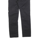 LEVI'S Mens Black Slim Straight Cotton Blend Trousers W30 L29 Stylish Zip