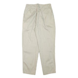 CABIN CREEK Mens Cotton Blend Beige Relaxed Straight Leg Trousers W28 L27 Casual