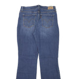 LEVI'S Womens Regular Blue Denim Flared Jeans W27 L30 Classic Cotton Blend Zip