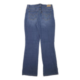 LEVI'S Womens Regular Blue Denim Flared Jeans W27 L30 Classic Cotton Blend Zip