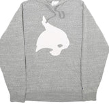 CHAMPION Mens Grey Hoodie M Cotton Blend Pullover Hooded Sweatshirt