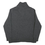 POLO RALPH LAUREN Boys Grey Wool Pullover Jumper Long Sleeve Quarter Zip L