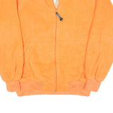 NORTHWEST Mens Orange Polyester Blend Jacket L Zip Plain Lightweight Casual
