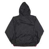 PORT AUTHORITY Mens Red & Black Baseball Mom Half Zip Nylon Jacket L Sport