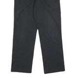 DICKIES Mens Cotton Blend Black Slim Straight Trousers W35 L30 Workwear