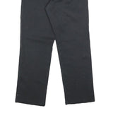 DICKIES Mens Cotton Blend Black Slim Straight Trousers W35 L30 Workwear