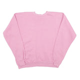 AMERICAN IMPRESSIONS Womens Pink Sweatshirt L Crew Neck Soft Cotton Blend