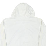 ADIDAS Womens White Hoodie UK 6 Cotton Blend Casual Pullover Sweatshirt