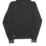CHAMPION Womens Black Full Zip Hoodie L Cotton Blend Casual Sportswear